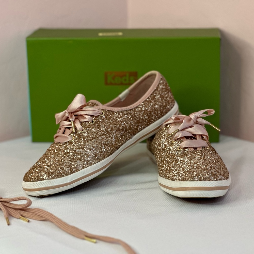 Kate Spade & Keds - champion glitter sneaker